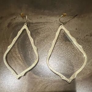 Kendra Scott Gold Open Frame Earrings